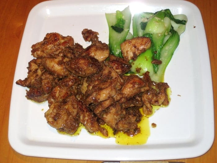 Flattened Chicken/Gà Xào Xả Ớt.