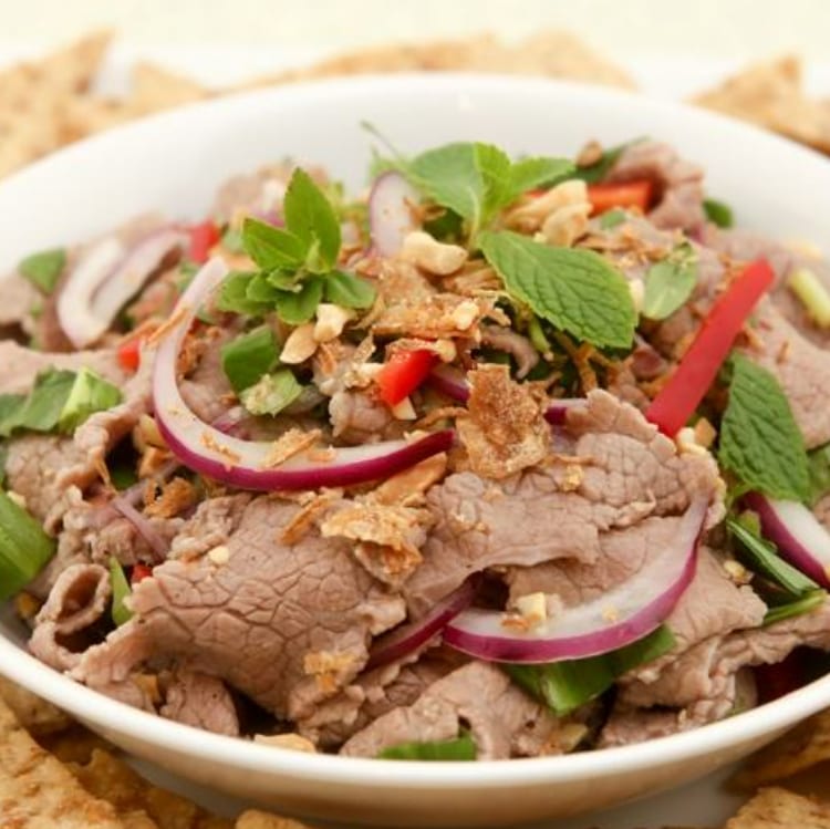 Rare Steak in Lime Juice/Bỏ Tài Chanh.